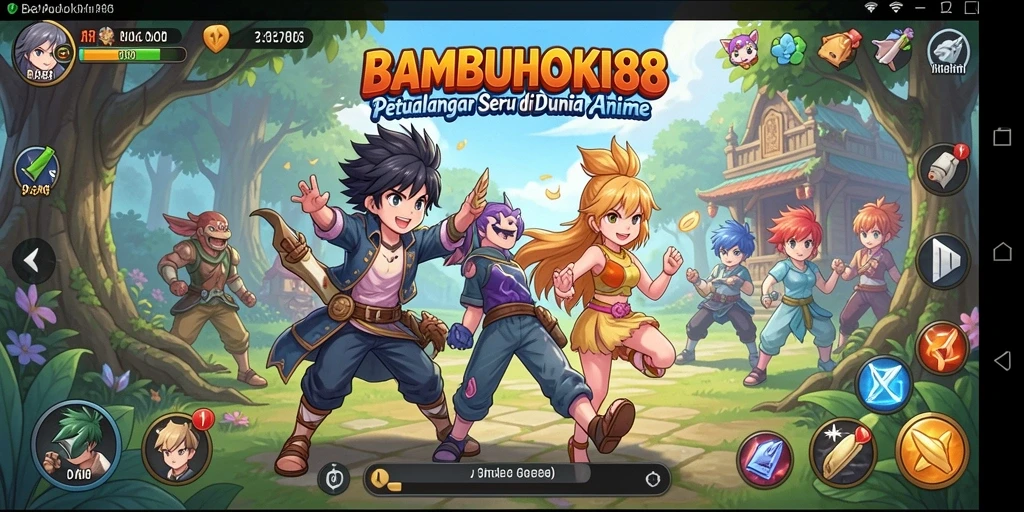 Gameplay seru di dunia Anime yang penuh warna.