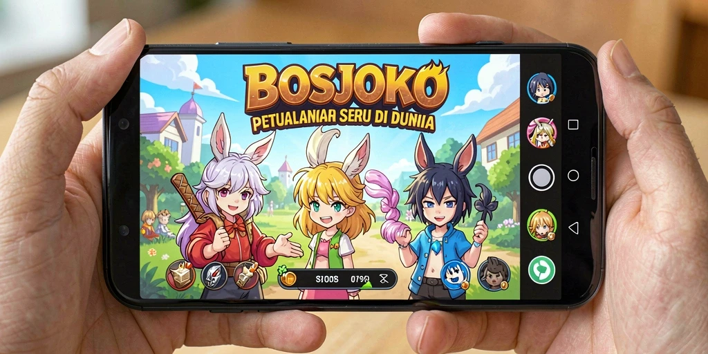 Tampilan gameplay seru dari game Anime BOSJOKO.