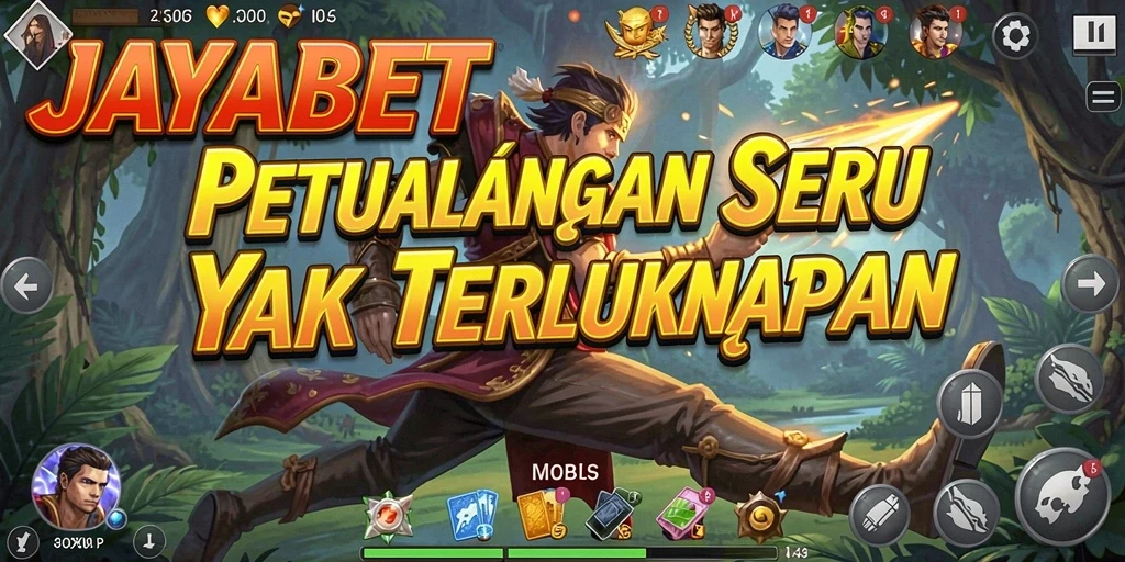 Screenshot utama JAYABET menampilkan aksi seru dalam petualangan yang menantang.