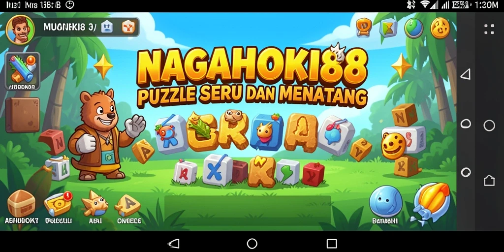 Screenshot gameplay NAGAHOKI88 menampilkan teka-teki yang menantang.