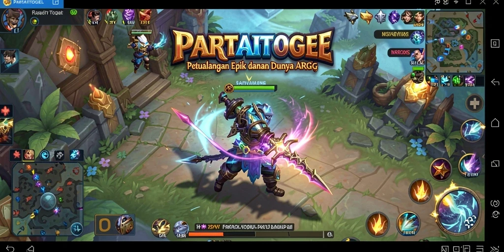 Tampilan gameplay intens di dunia fantasi PARTAITOGEL.