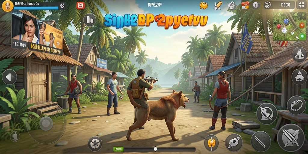 Tangkapan layar gameplay RP62RP yang menampilkan interaksi karakter.